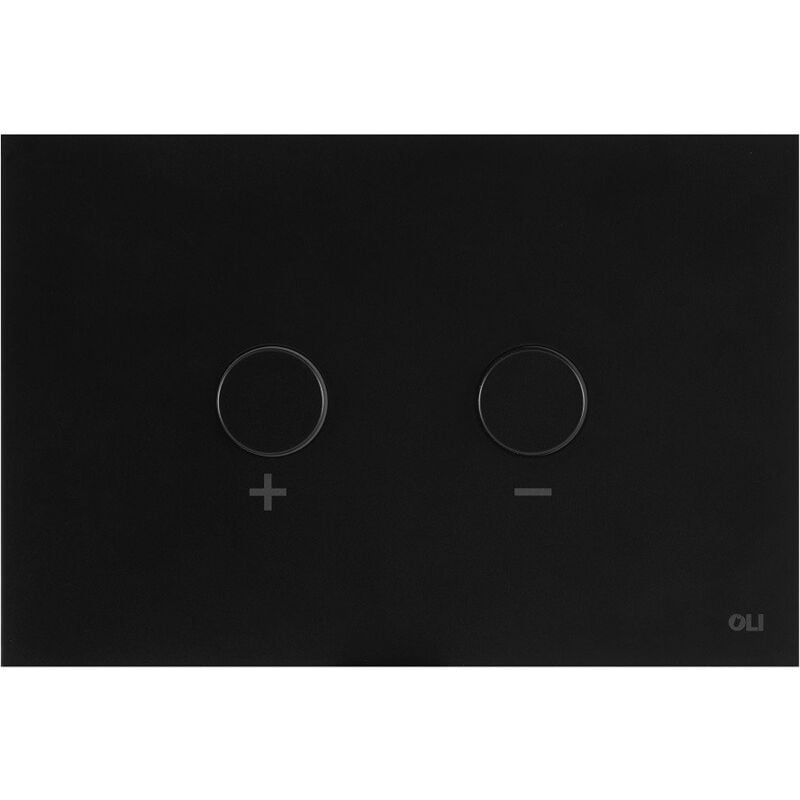 foto del prodotto oli placca doppio tasto blink nero opaco cassetta incasso