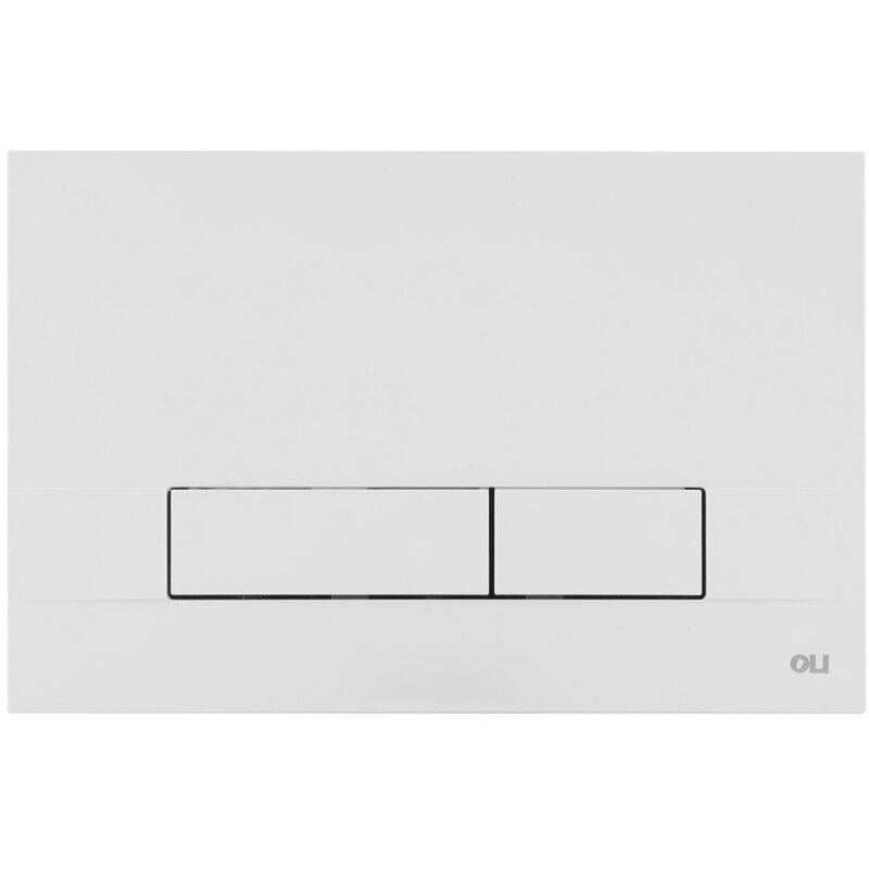 foto del prodotto oli placca doppio tasto narrow pure bianca cassetta incasso