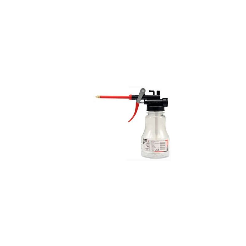 foto del prodotto oliatore a pressione in plastica. cannula flessibile 220ml yt 0690 yato