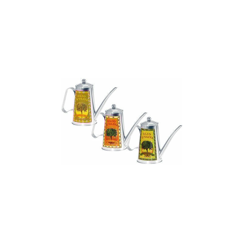 foto del prodotto oliera da cucina tavola contenitore porta olio 500 ml. acciaio inox eva