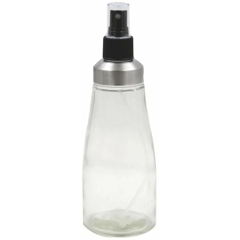foto del prodotto oliera ed acetiera spray in vetro con ugello in acciaio inox 300 ml