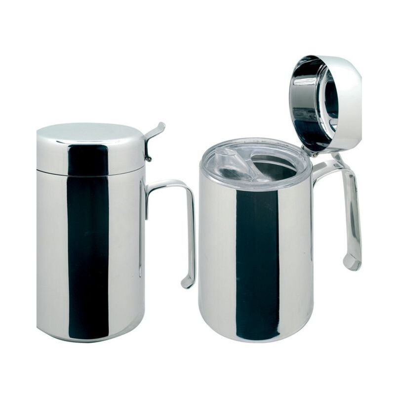 foto del prodotto oliera in acciaio inox con dosatore salvagoccia cl 100