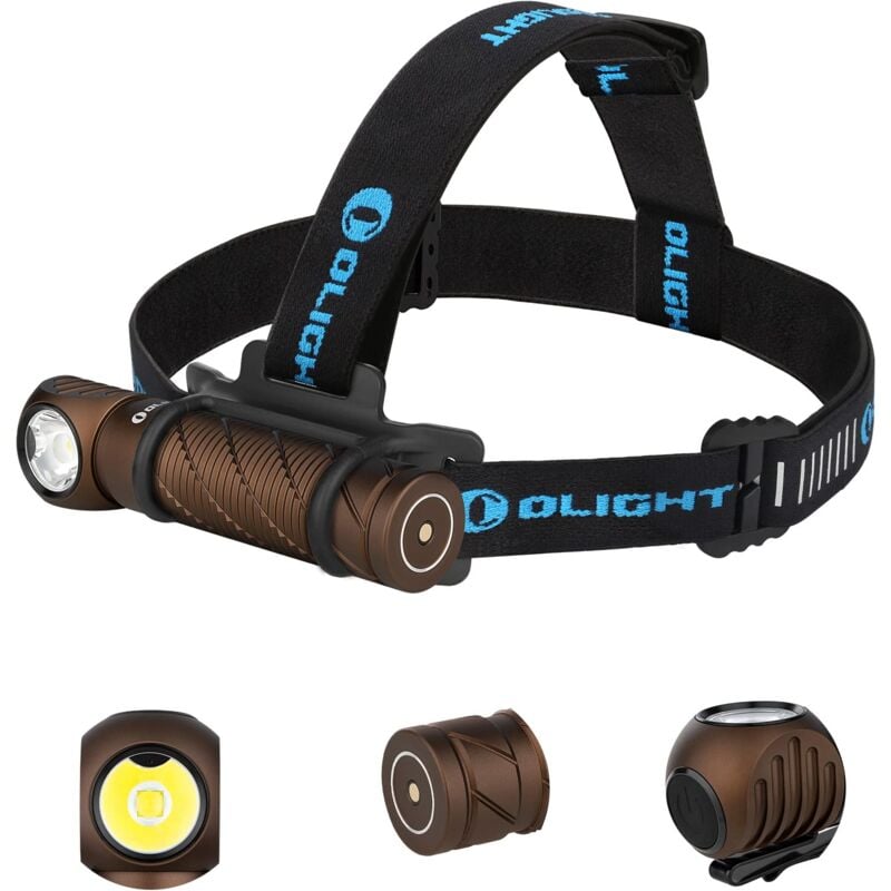 foto del prodotto olight perun 2 lampada frontale multifunzionale led usb ricaricabile 2500 lumen torcia da testa 166m ipx 8 impermeabile per lavoro e attivit 