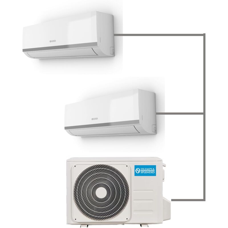 foto del prodotto olimpia splendid os c saalh14eib aryal s2 e dual inverter 14 con ui phenix 9.000 12.000 btu h multisplit dual, gas r32, classe di efficienza