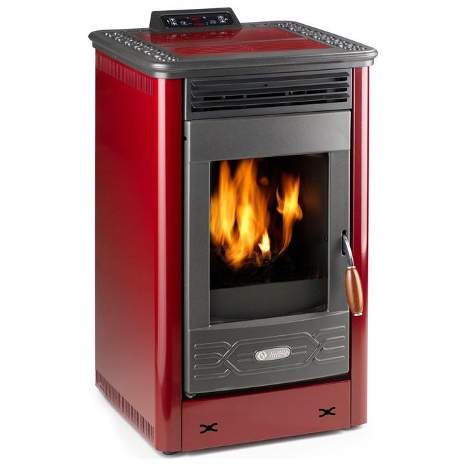 foto del prodotto olimpia splendid stufa a pellet dafne 65 bordeaux