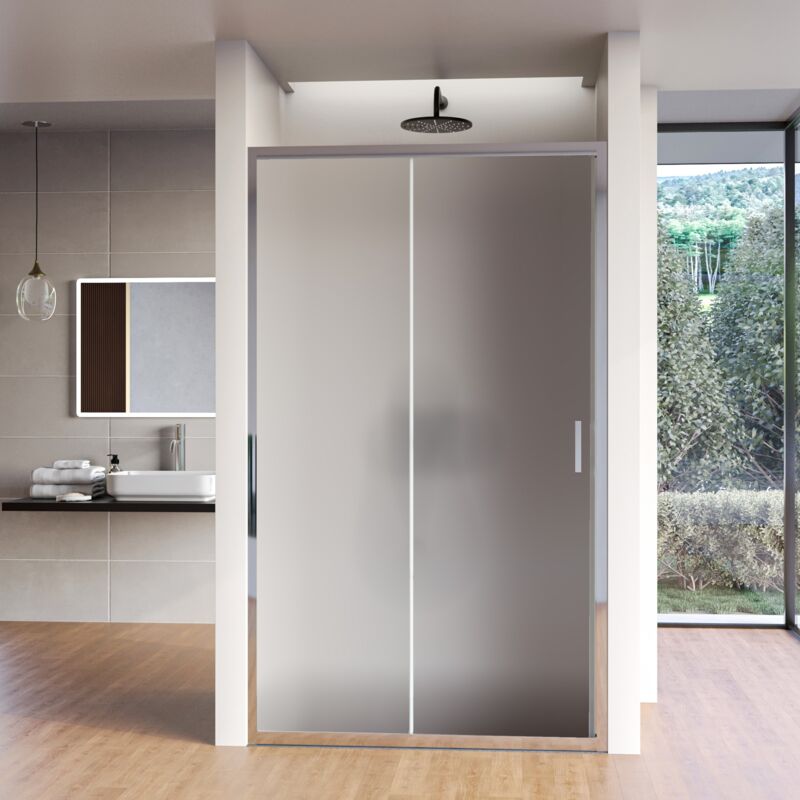 foto del prodotto olimpo docce porta doccia apertura scorrevole opaca 6mm h195 agata, misura 102