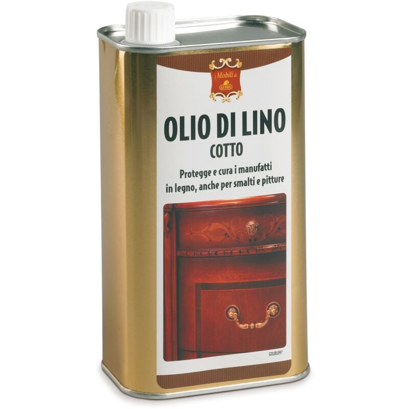 foto del prodotto olio di lino cotto 1l