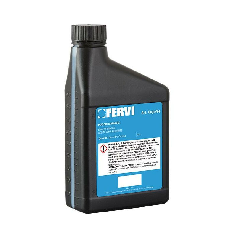 foto del prodotto olio emulsionabile da taglio 1 litro fervi g030 01