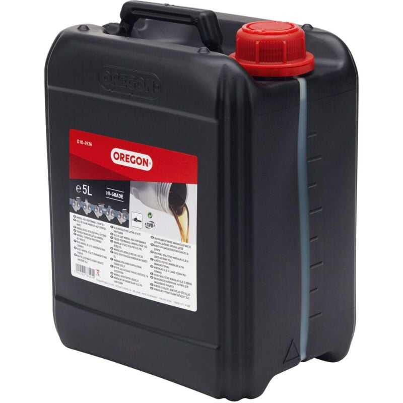 foto del prodotto olio lubrificante per catena e barra di guida da motosega, 5 l oregon