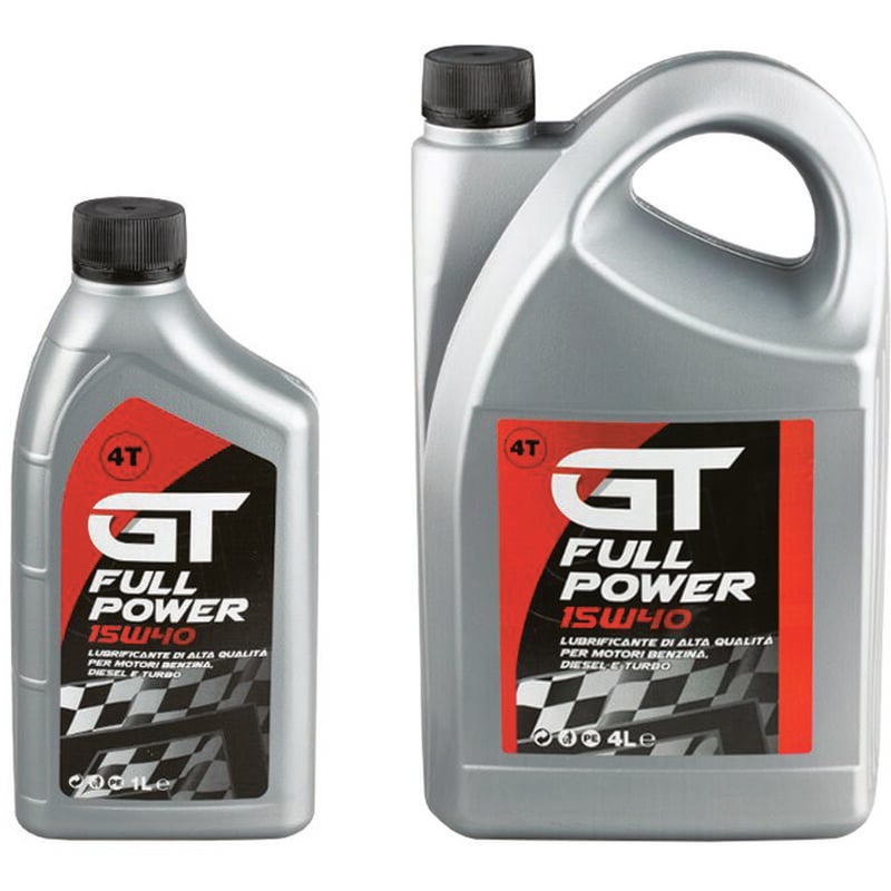 foto del prodotto olio minerale 4 tempi multigrado 15w40 motori a benzina diesel lt.1 in flacone