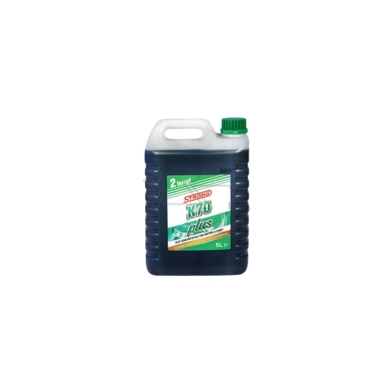 foto del prodotto olio miscela strong k70 plus semisintetico per motore 2t motosega 5 litri