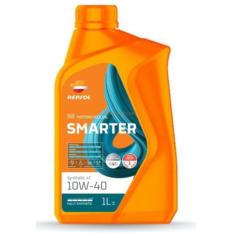 foto del prodotto olio moto repsol smarter synt 10w40 4t 1l