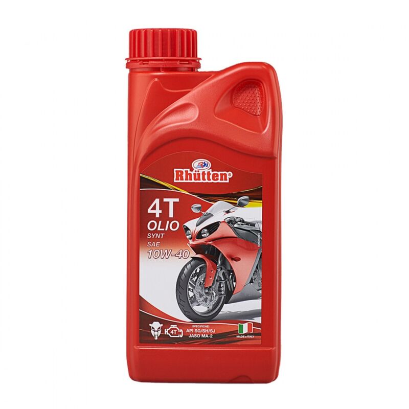 foto del prodotto olio moto rhutten 4t synt da 1l protezione e prestazioni per il tuo motore a 4 tempi