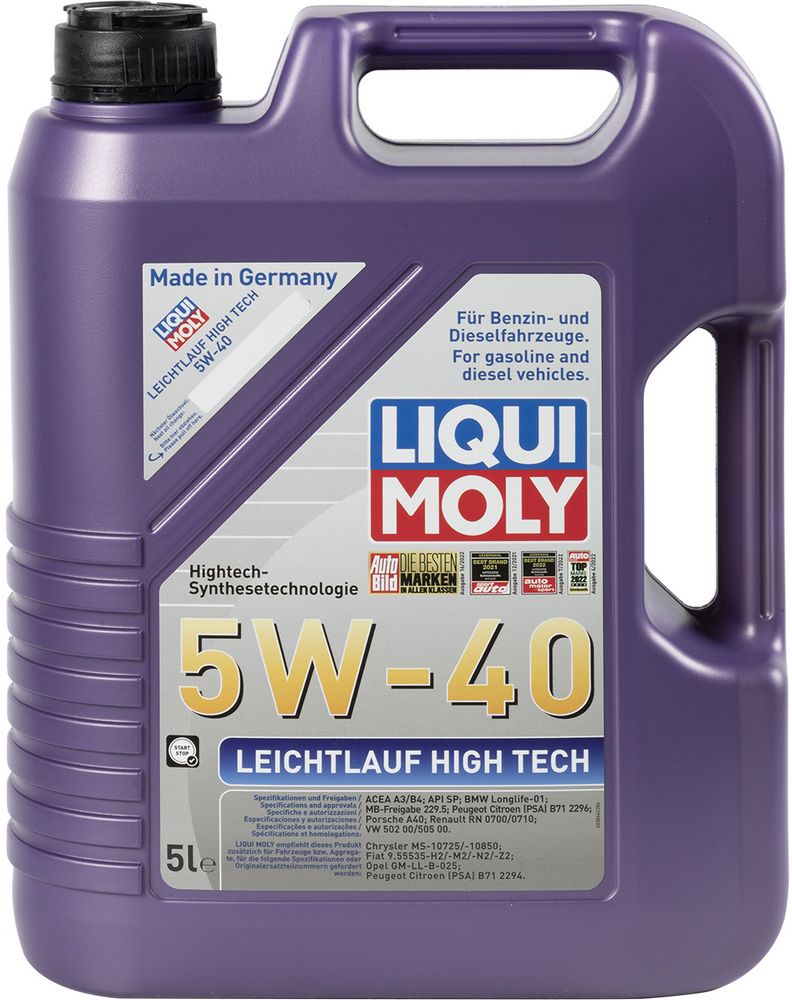 foto del prodotto olio motore leichtlauf high tech 5w 40 5l