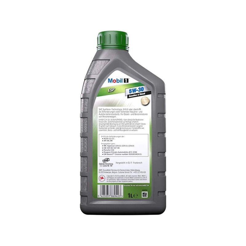 foto del prodotto olio motore mobil 1 esp 5w 30 lt 1