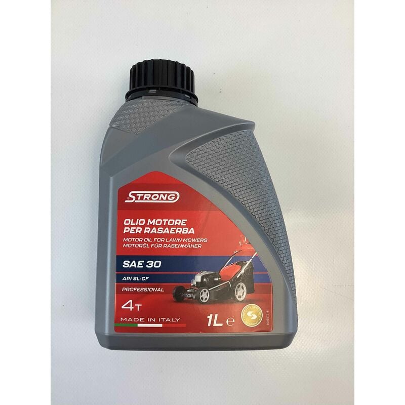 foto del prodotto olio motore sae 30 strong 1litro motori 4 tempi rasaerba ottima lubrificazione