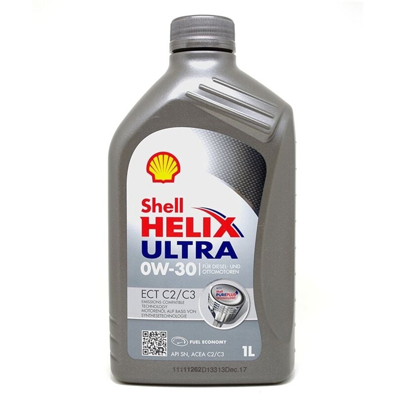 foto del prodotto olio motore shell helix ultra 0w 30 1l ect c2 c3