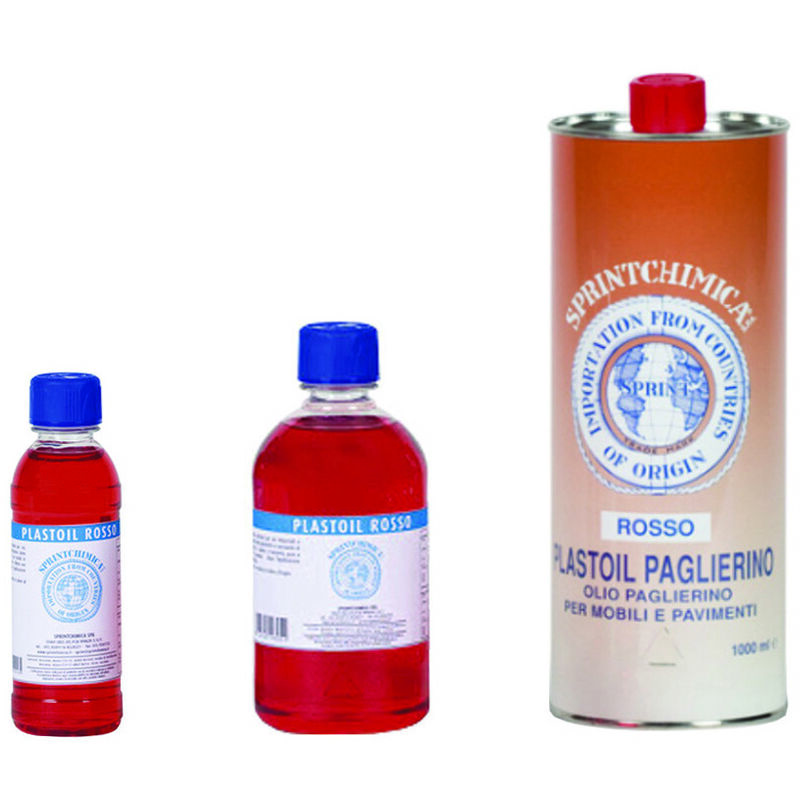 foto del prodotto olio paglierino rosso per mobili lt.0,250 colore rosso in flacone