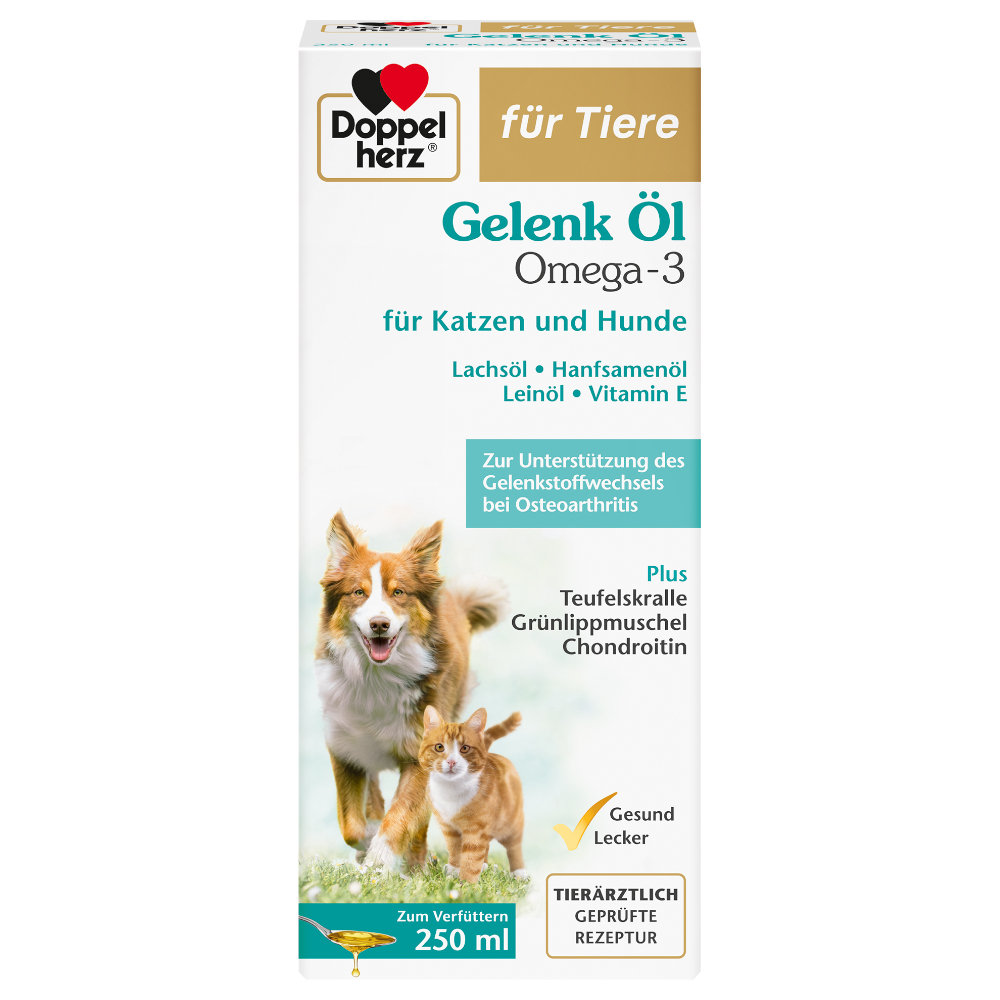 foto del prodotto olio per articolazioni doppelherz per cani e gatti 250 ml