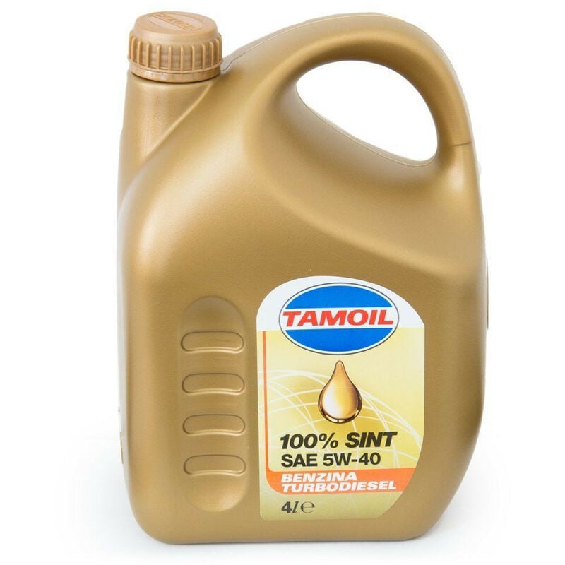foto del prodotto olio per auto tamoil sint 100 sintesi 5w40 b d 4 litri 9558