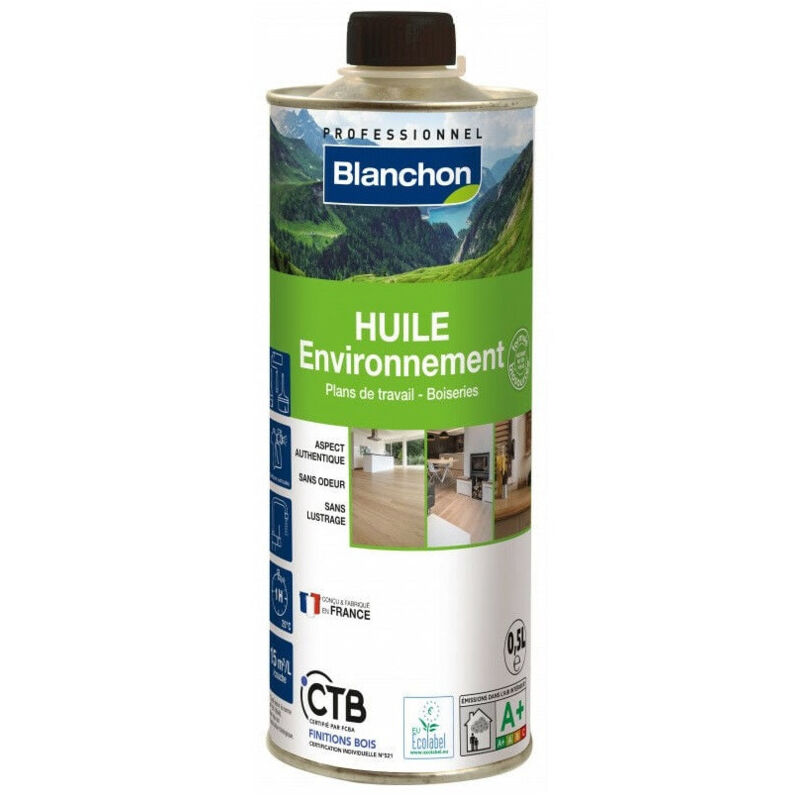 foto del prodotto olio per parquet ambientale blanchon 0,5l legno grezzo