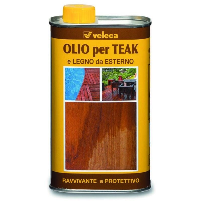 foto del prodotto olio speciale per legno esotico protegge e ravviva teak 500 ml veleca veleca