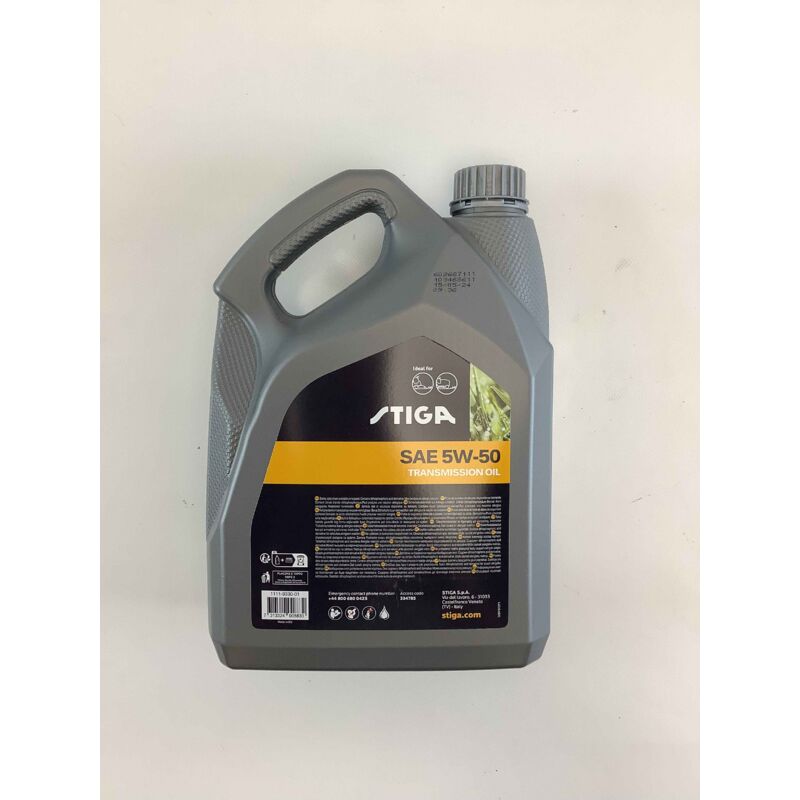 foto del prodotto olio speciale per trasmissione sae 5w 50 5 litri originale stiga 1111 9330 01