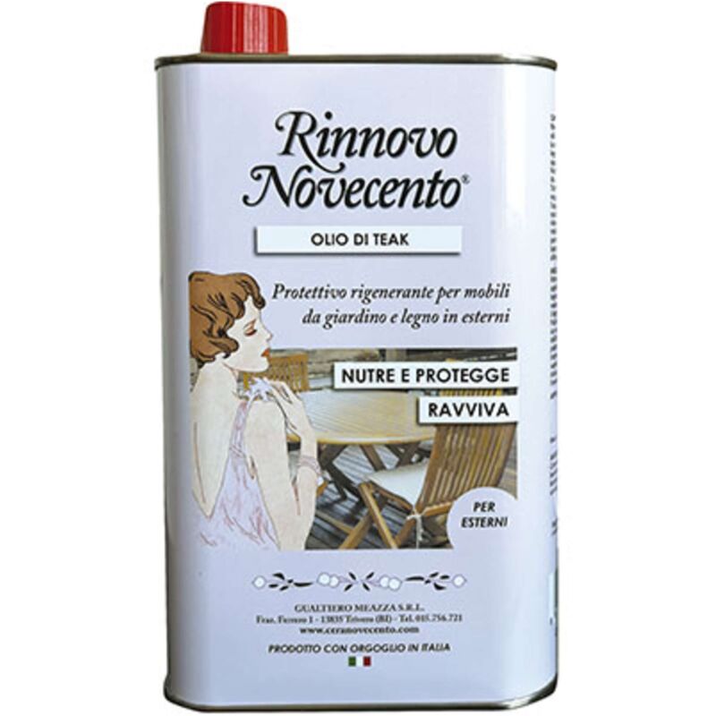 foto del prodotto olio teak novecento trasparente ml 500 3 pezzi
