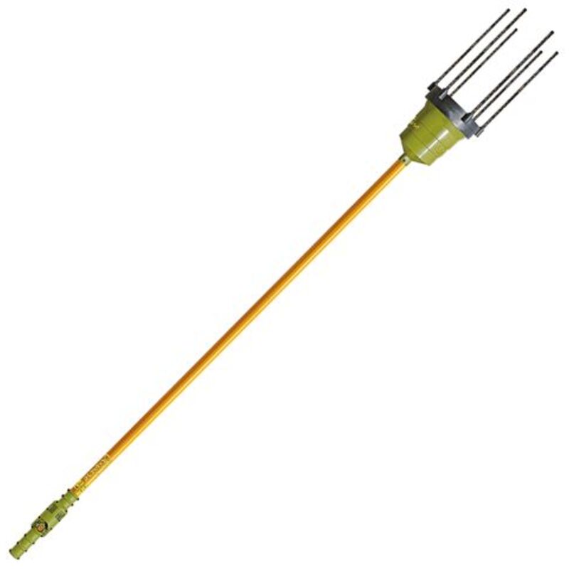 foto del prodotto oliviero abbacchiatore elettrico synthesis per raccolta olive con asta fissa cm 250 cavo 10 mt e bacchette in carbonio