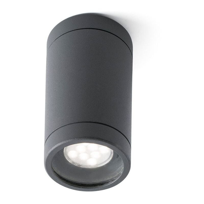 foto del prodotto olot lampada plafoniera grigio scuro marca faro