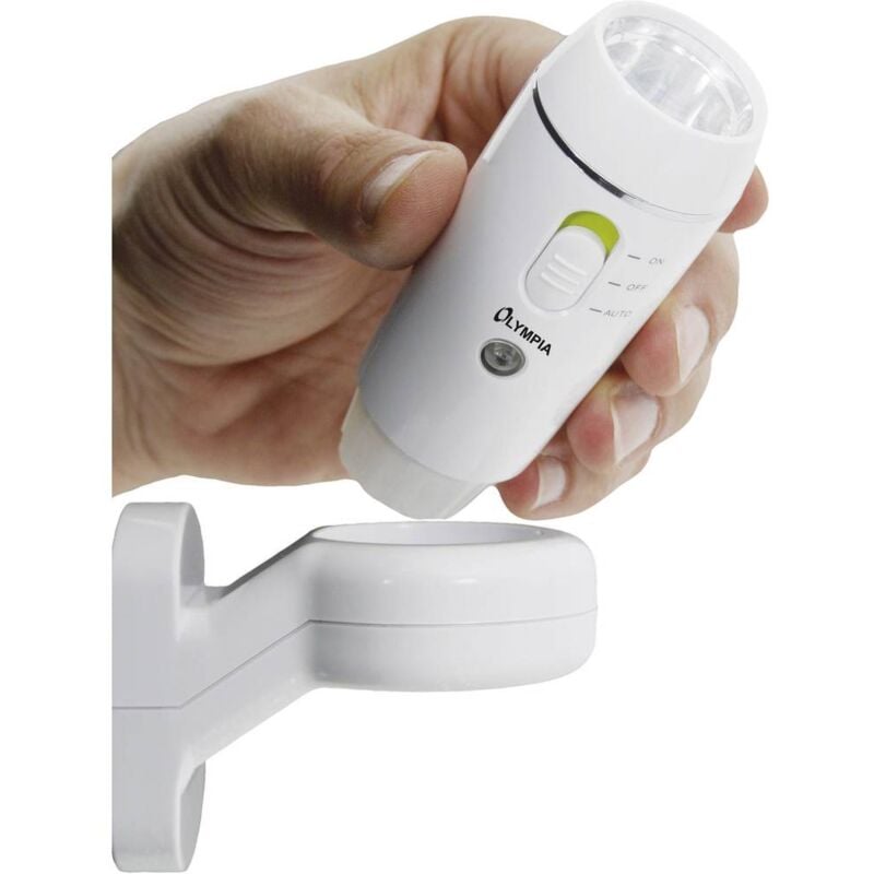 foto del prodotto olympia nl 300 led monocolore mini torcia elettrica con funzione luce notturna, con funzione luce emergenza a batteri