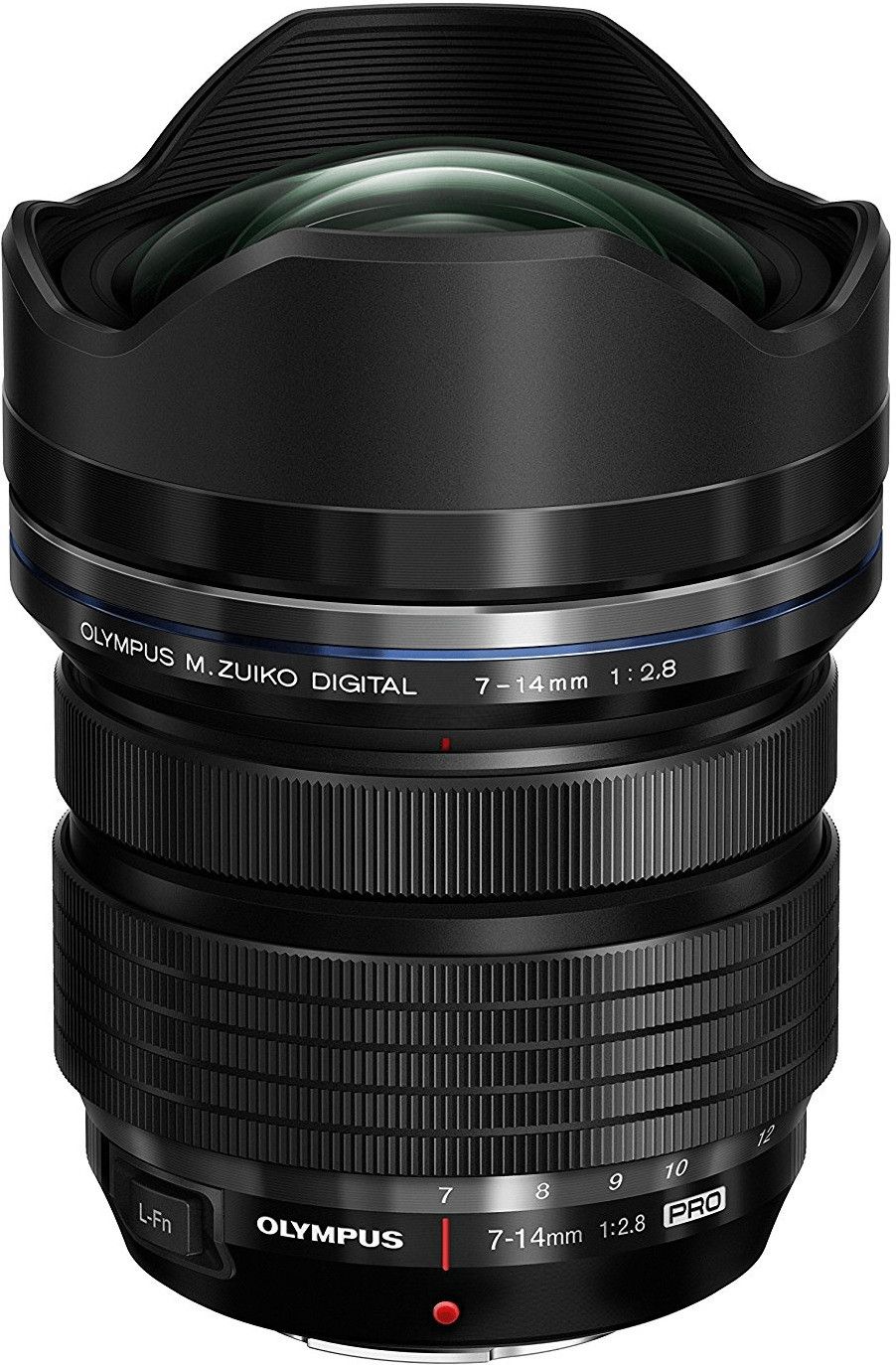 foto del prodotto olympus m.zuiko ed 7 14mm 1 2.8 pro milc srl obiettivo super ampio nero