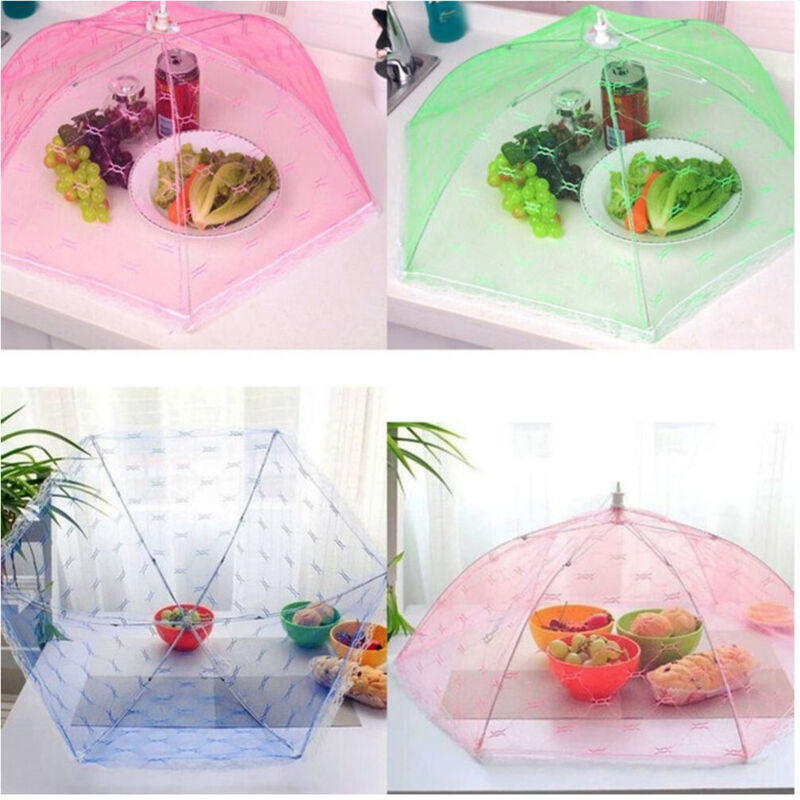 foto del prodotto ombrello coprivivande pieghevole ombrellino copri cibo nylon cupola trade shop traesio