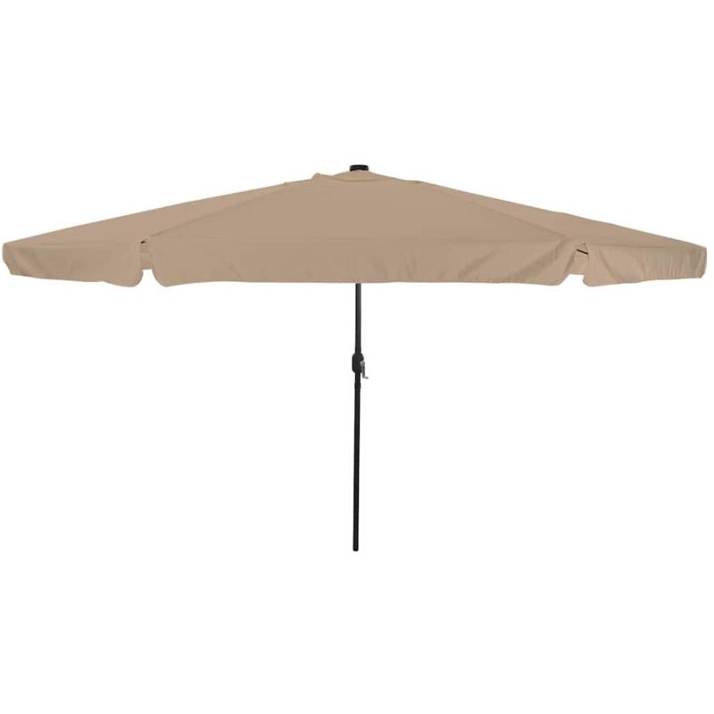 foto del prodotto ombrello da giardino tortora, nero 395 x 395 x 245 cm - vidaxl