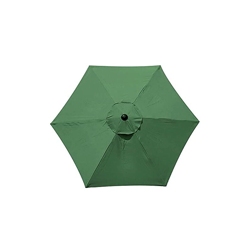 foto del prodotto ombrello di ricambio con 6 stecche 3 m impermeabile anti uv tessuto di ricambio verde