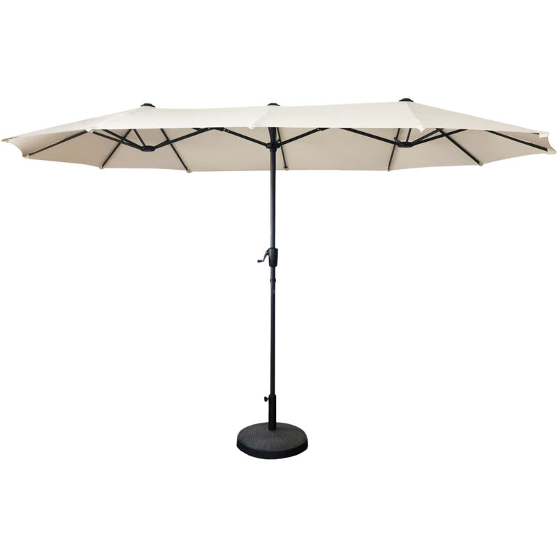 foto del prodotto ombrello doppio 2x4m linai beige