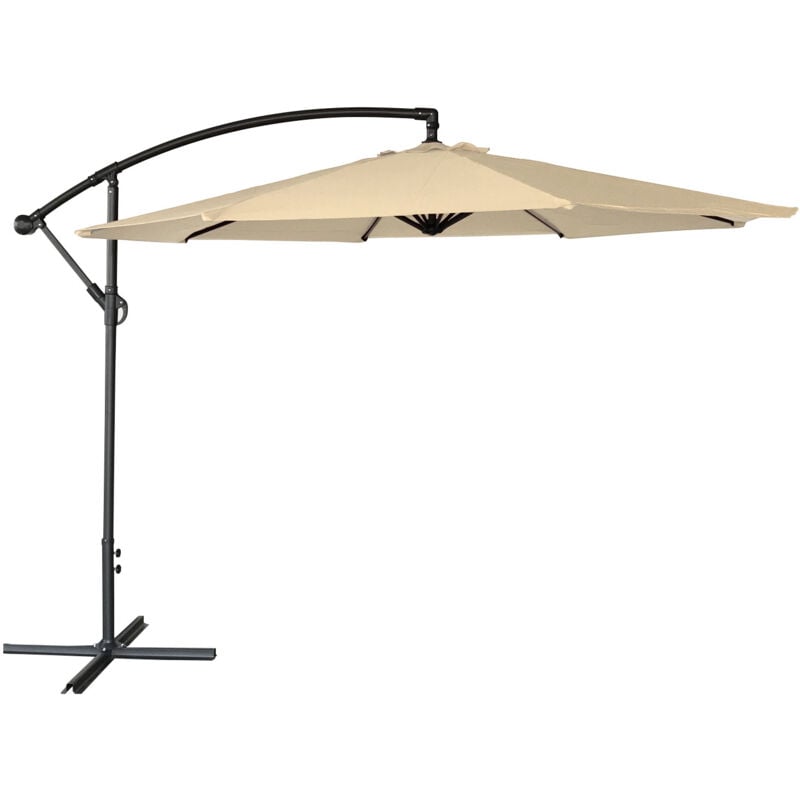 foto del prodotto ombrello offset oahu, rotondo, diametro 3,50 m, beige