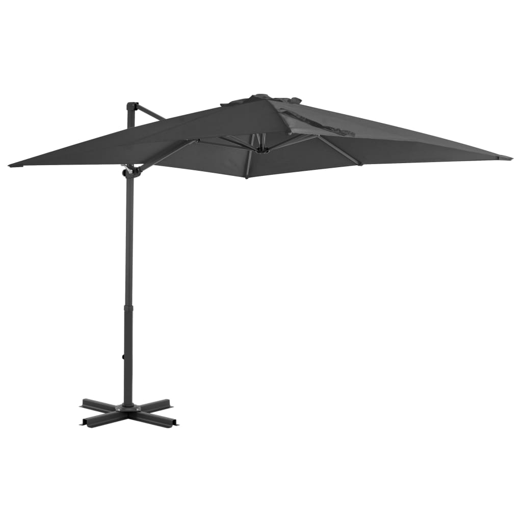 foto del prodotto ombrellone a sbalzo con palo in alluminio 250x250 cm antracite vidaxl