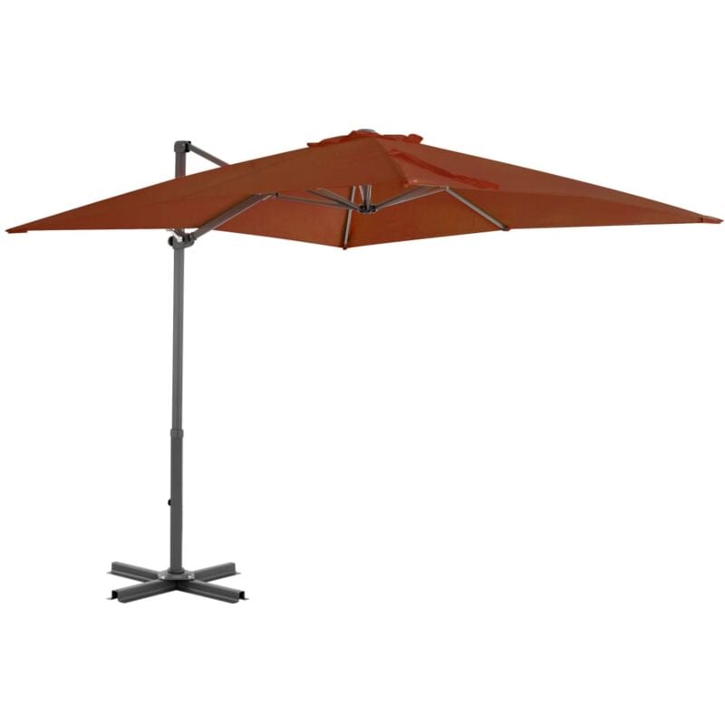 foto del prodotto ombrellone a sbalzo con palo in alluminio 250x250 cm terracotta vidaxl