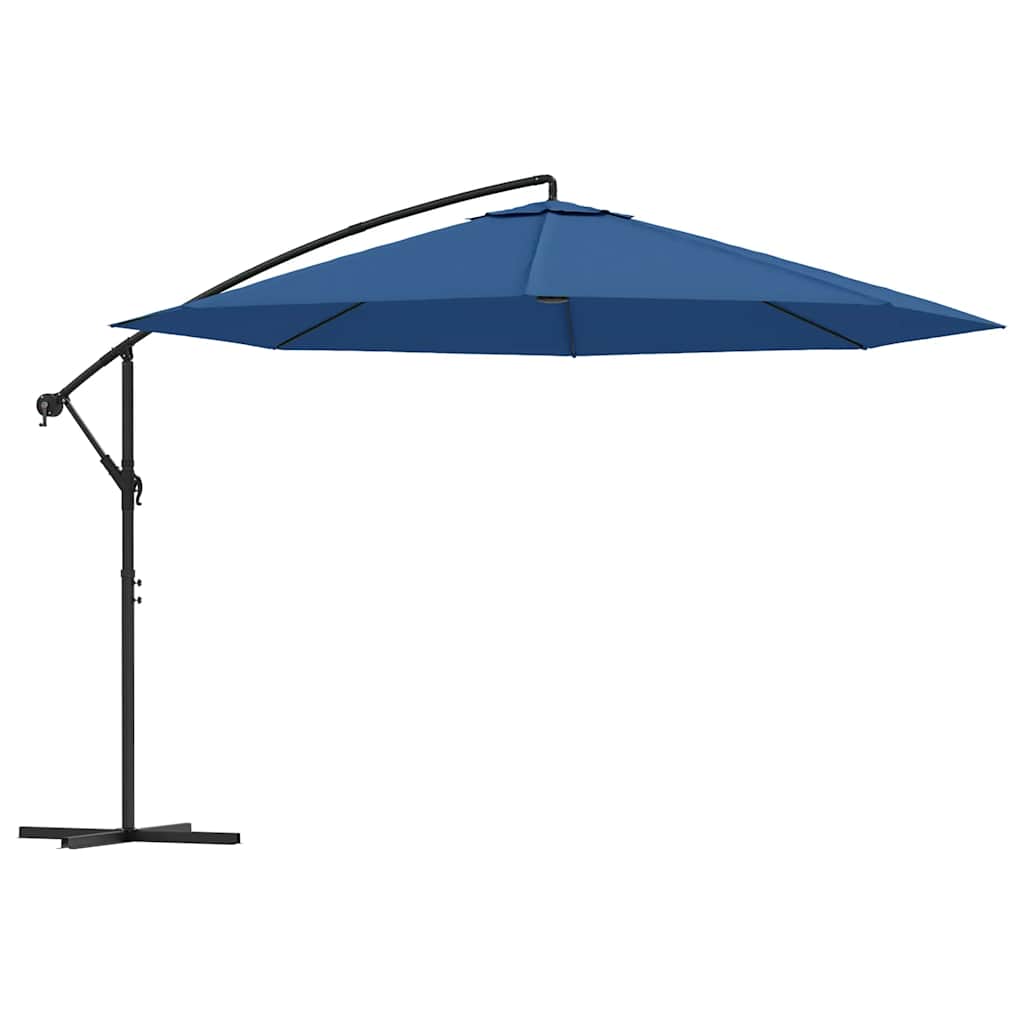foto del prodotto ombrellone a sbalzo con palo in alluminio 350 cm blu