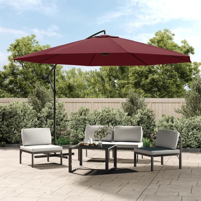 immagine 0 del prodotto ombrellone a sbalzo con palo in alluminio 350 cm rosso bord 