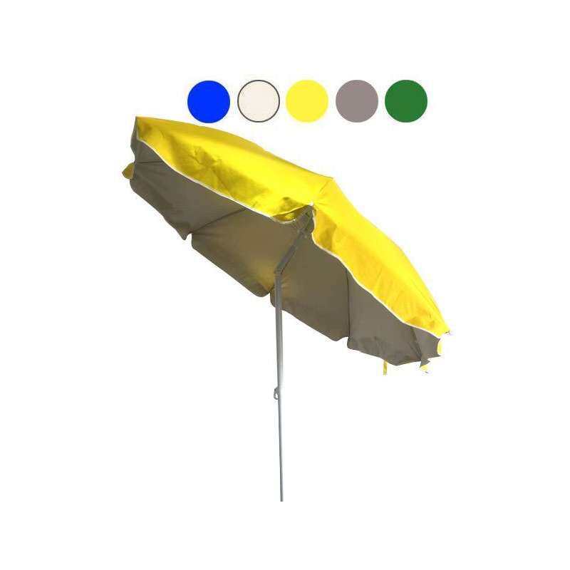 foto del prodotto ombrellone acciaio e poliestere verde fluo 200 cm vette 11377
