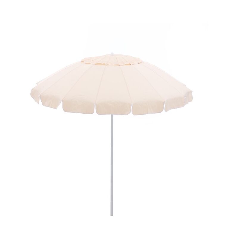 foto del prodotto ombrellone alustar diam 220 cm alluminio palo 32mm, 16 strecche fibra vetro ecru