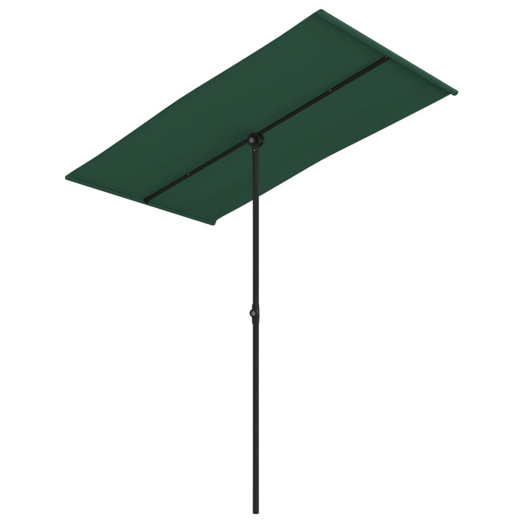 foto del prodotto ombrellone da esterni con palo in alluminio 180x130cm verde cod mxl 54588