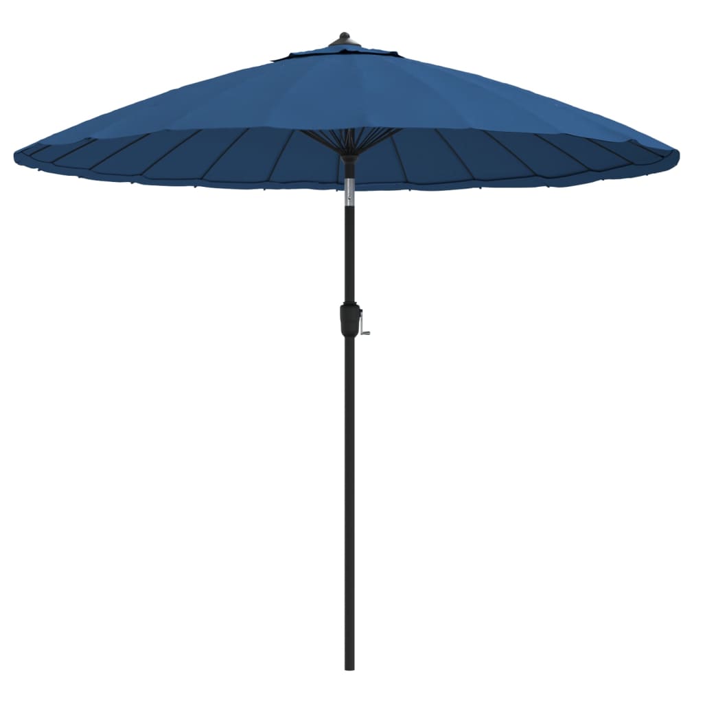 foto del prodotto ombrellone da esterni con palo in alluminio 270 cm azzurro cod mxl 8211