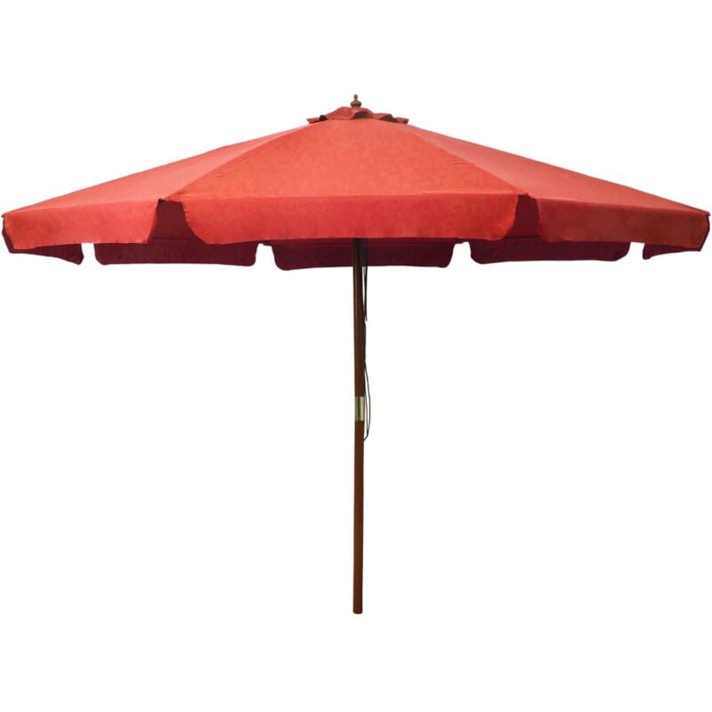 foto del prodotto ombrellone da esterni con palo in legno 330 cm terracotta vidaxl