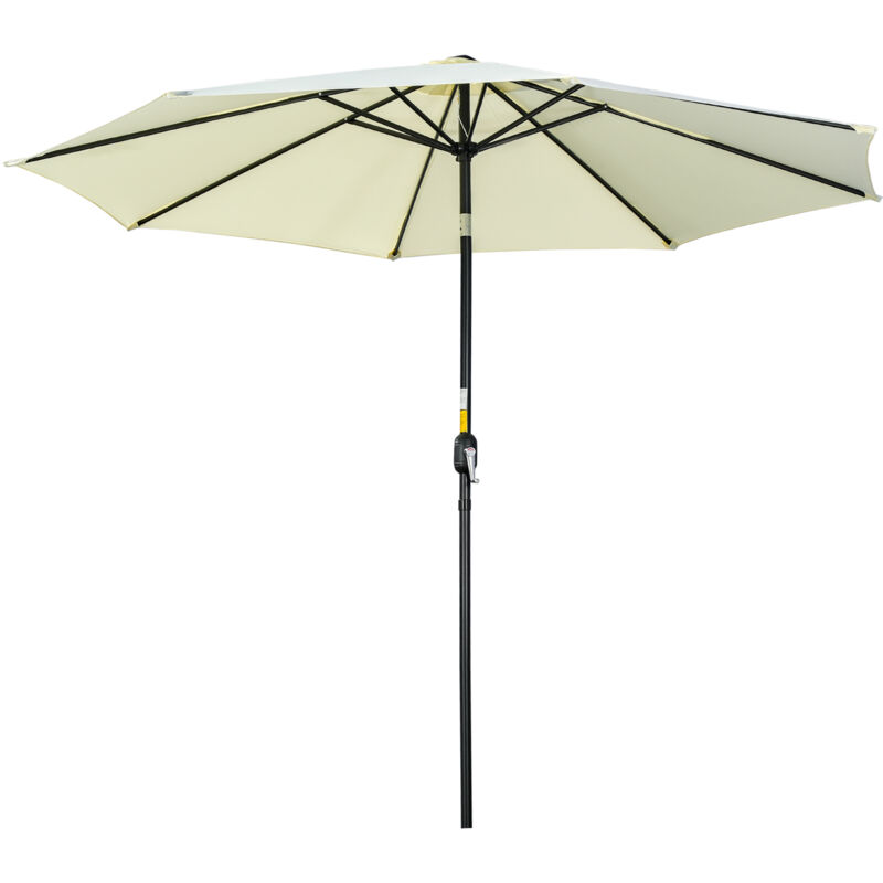 foto del prodotto ombrellone da esterni inclinabile con manovella 3x2.5 m beige outsunny