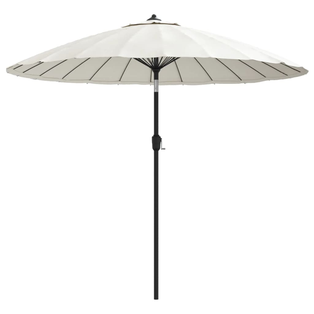 foto del prodotto ombrellone da esterni palo in alluminio 270 cm bianco sabbia cod mxl 54730