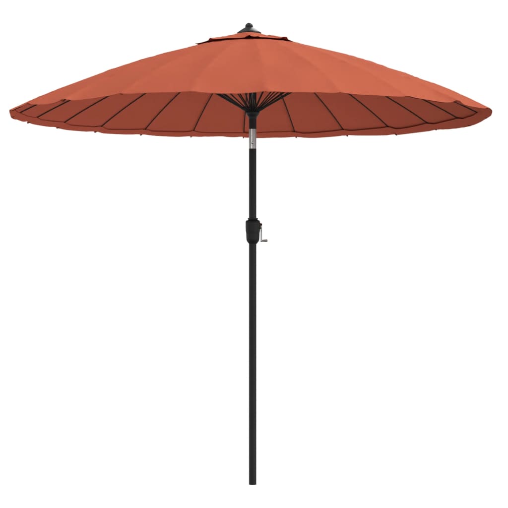 foto del prodotto ombrellone da esterni palo in alluminio 270 cm terracotta cod mxl 54708