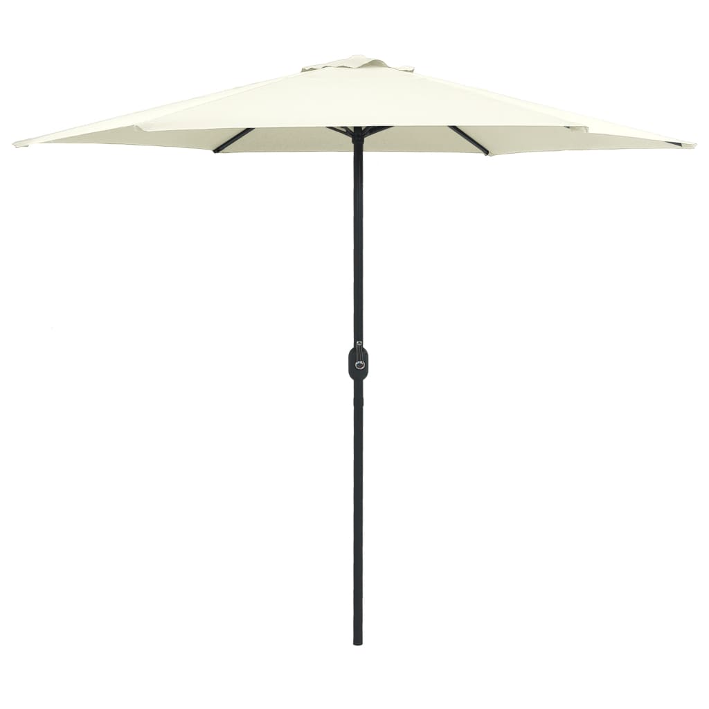 foto del prodotto ombrellone da esterni palo in alluminio 270x246cm bianco sabbia cod mxl 15555